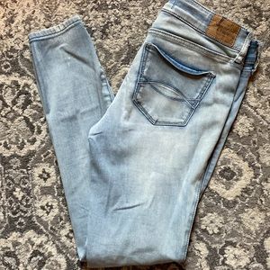 Light wash skinny jeans Abercrombie & Fitch